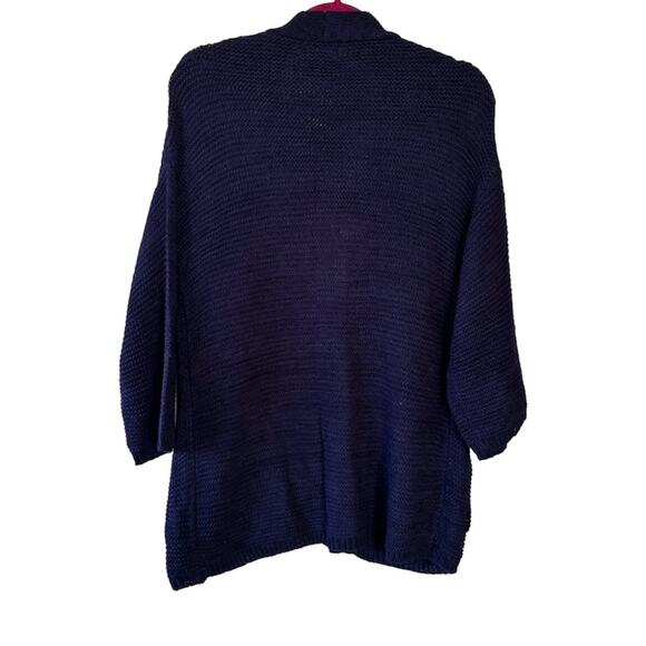 Ceny Navy Blue Knit Open Front Cardigan Size Medium NWT - Picture 2 of 7